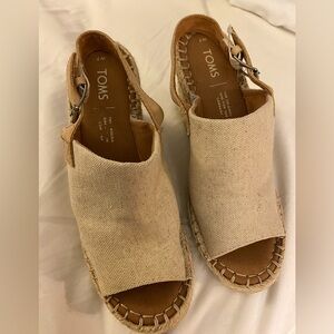 Toms Sandals- size 7 never worn